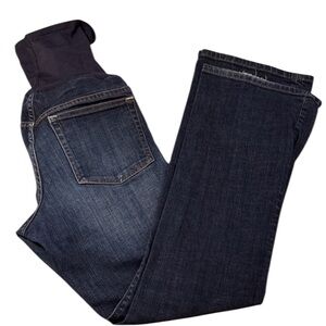 GAP Maternity Jeans Size 6 Dark Wash Bootcut Flare Stretch EUC